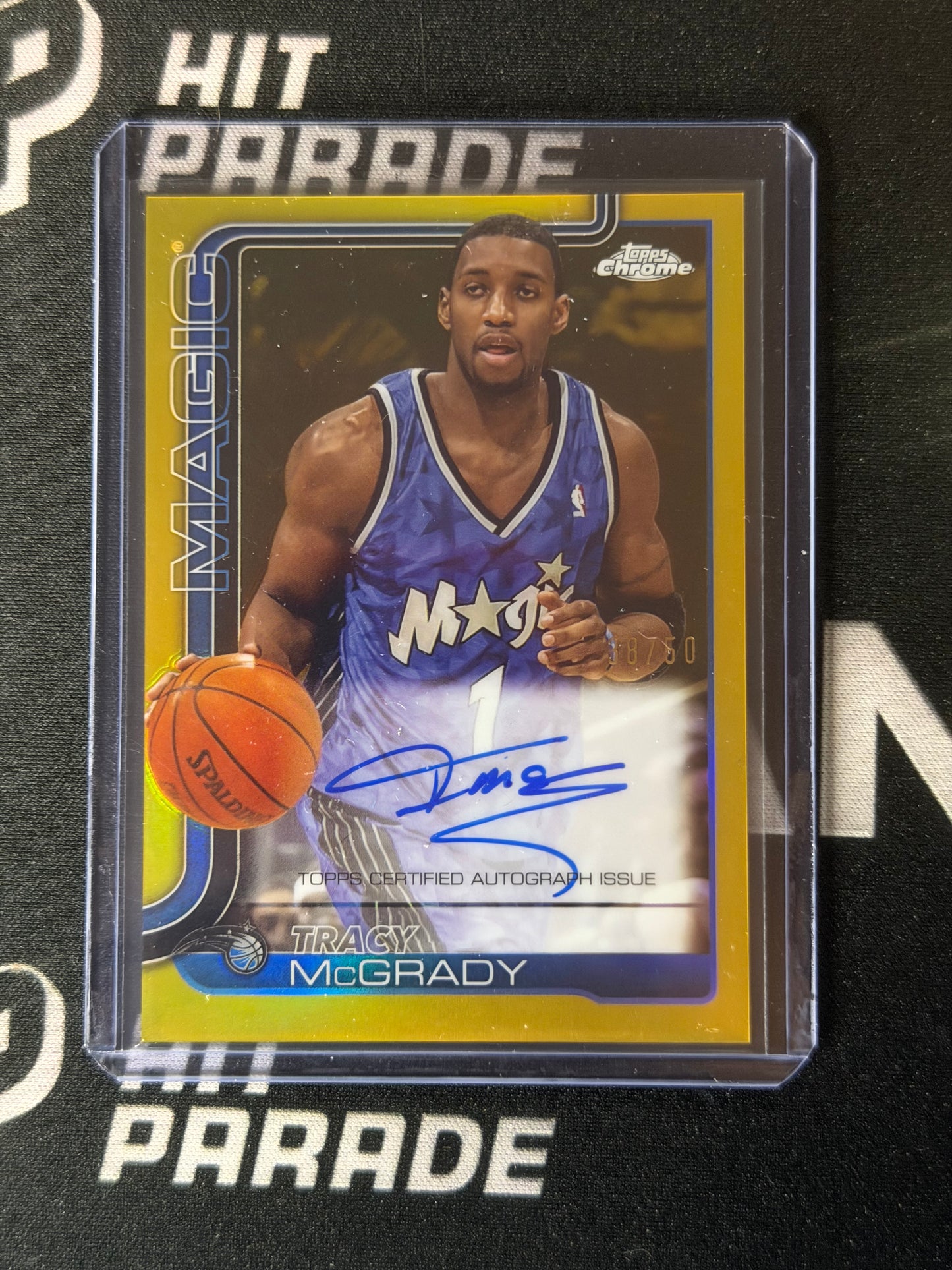 25-26 TOPPS CHROME BASKETBALL - TRACY MCGRADY GOLD AUTOGRAPH /50