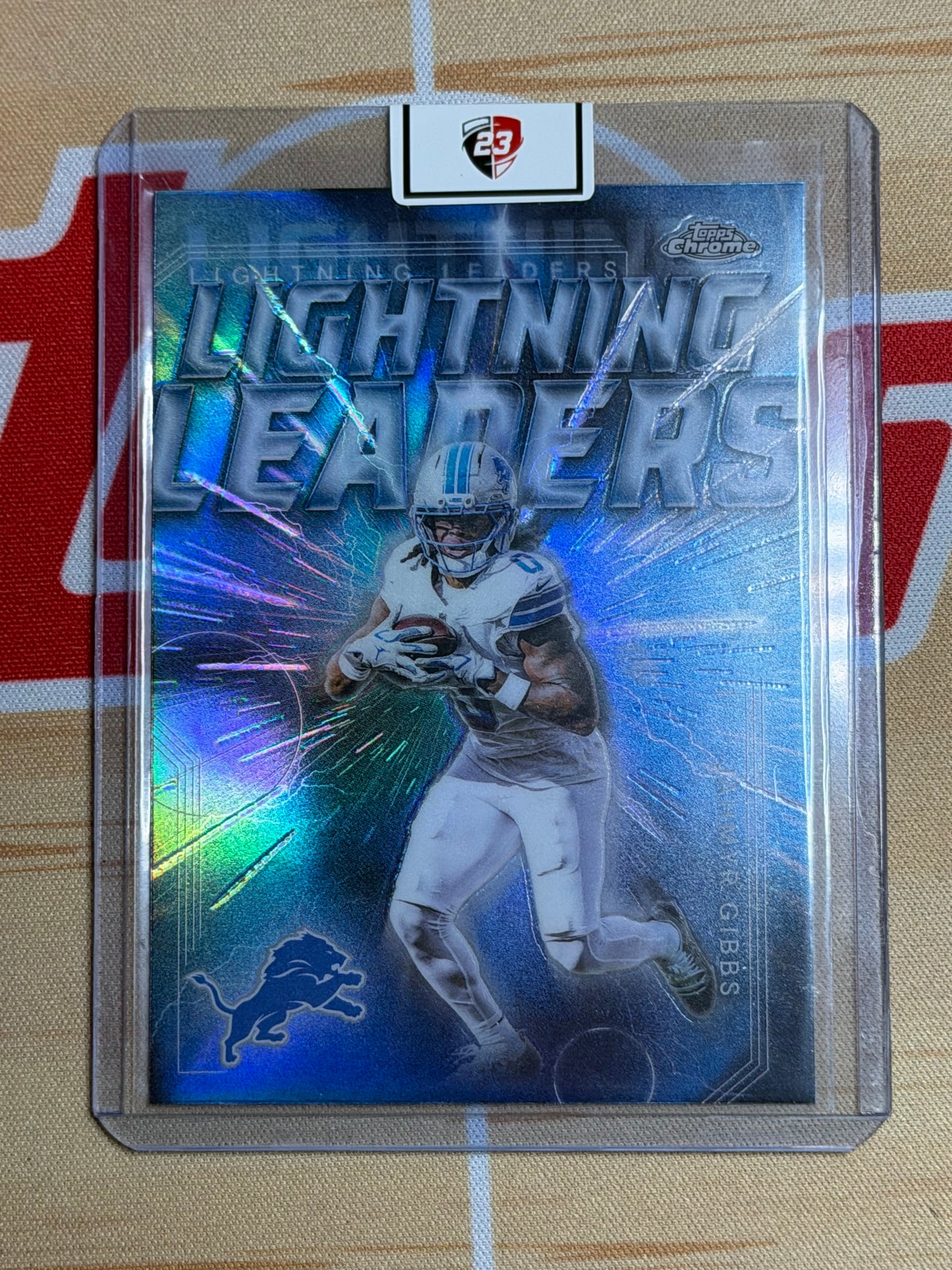 2025 TOPPS CHROME JAHMYR GIBBS LIGHTNING LEADERS