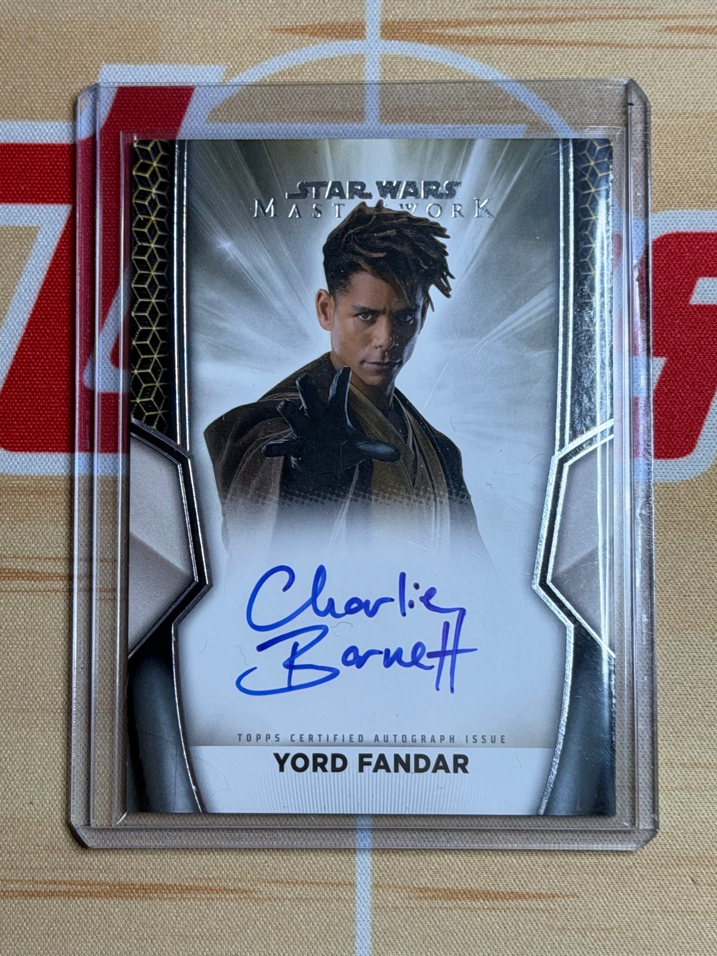 2025 TOPPS STAR WARS MASTERWORK CHARLIE BARNETT AS YORD FANDAR AUTO #A-CB