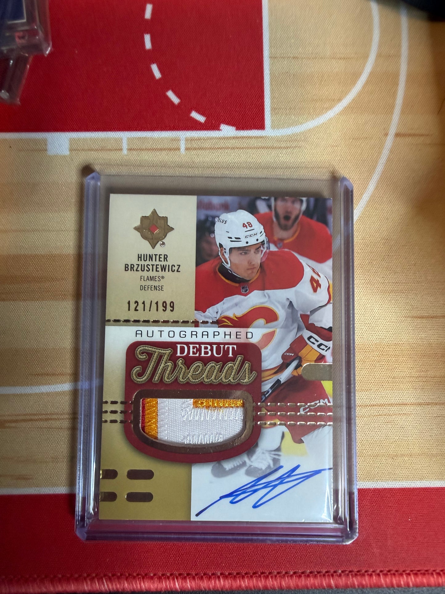 25-26 UD ULTIMATE HUNTER BRZUSTEWICZ RC DEBUT PATCH 121/199