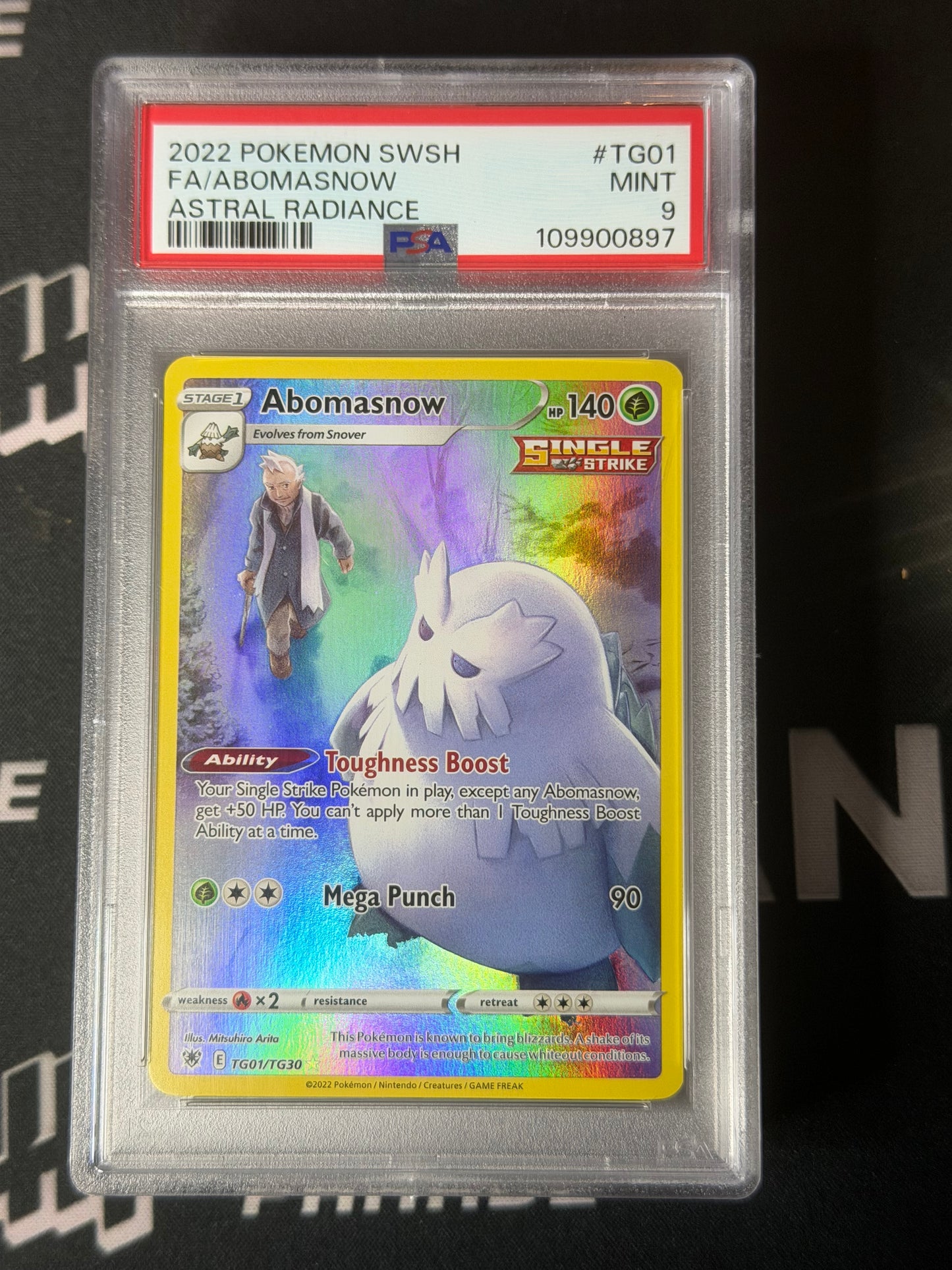 22 POKEMON SWSH BSP FA/ABOMASNOW | ASTRAL RADIANCE #TG01 PSA 9