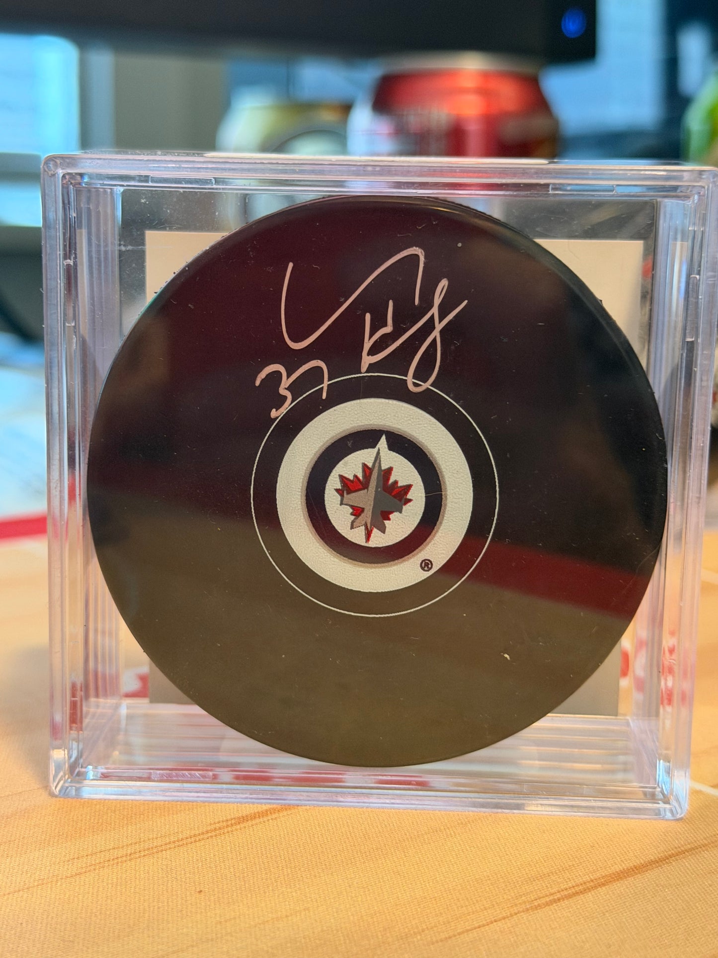 CONNOR HELLEBUYCK AUTOGRAPHED PUCK COA EAST COAST