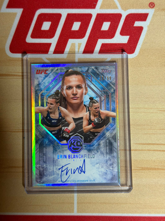 26 TOPPS KNOCKOUT UFC ERIN BLANCHFIELD COLLAGEGRAPHS 20/99