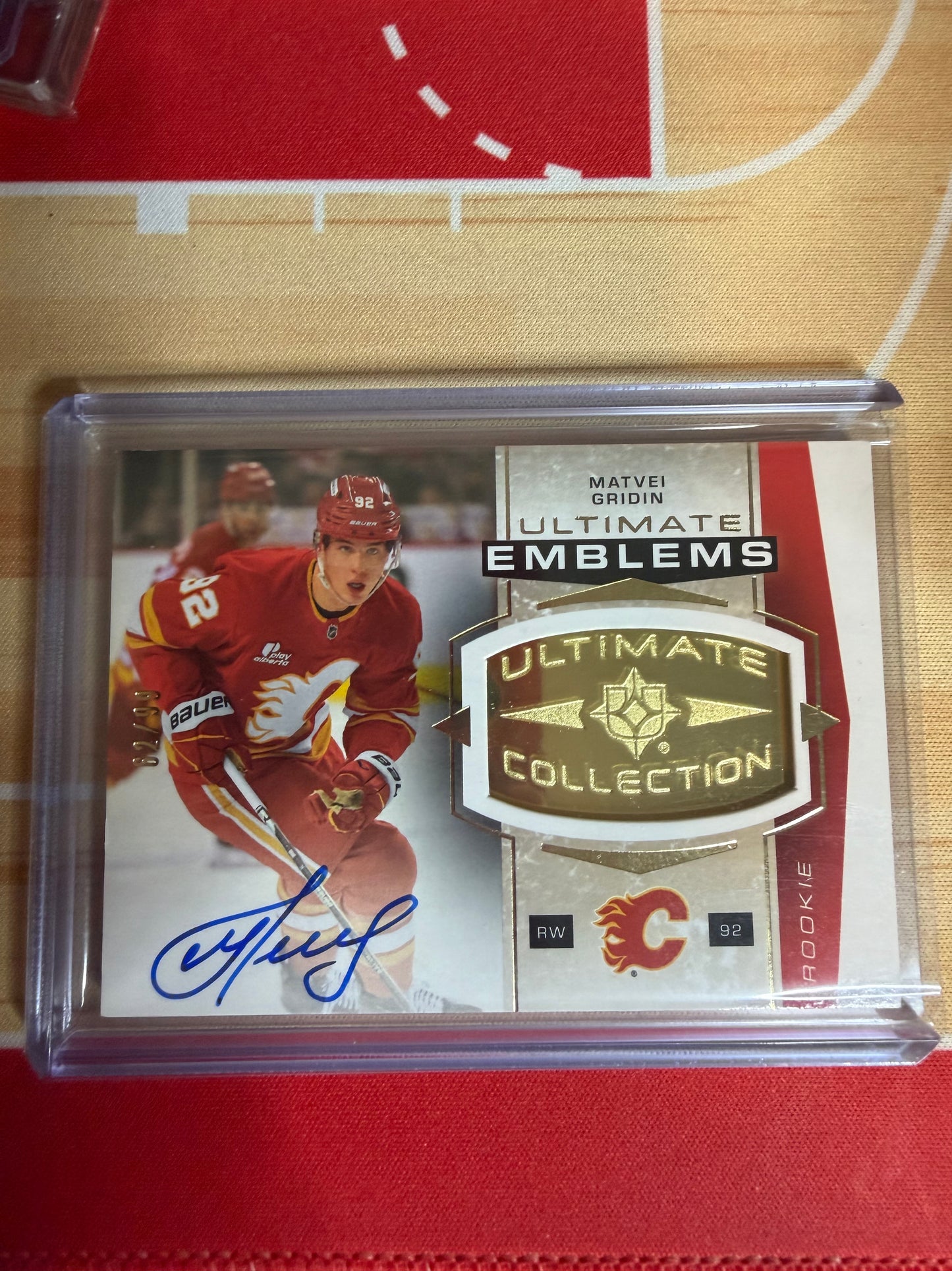 25-26 UD ULTIMATE RC EMBLEMS MATVEI GRIDIN 62/99