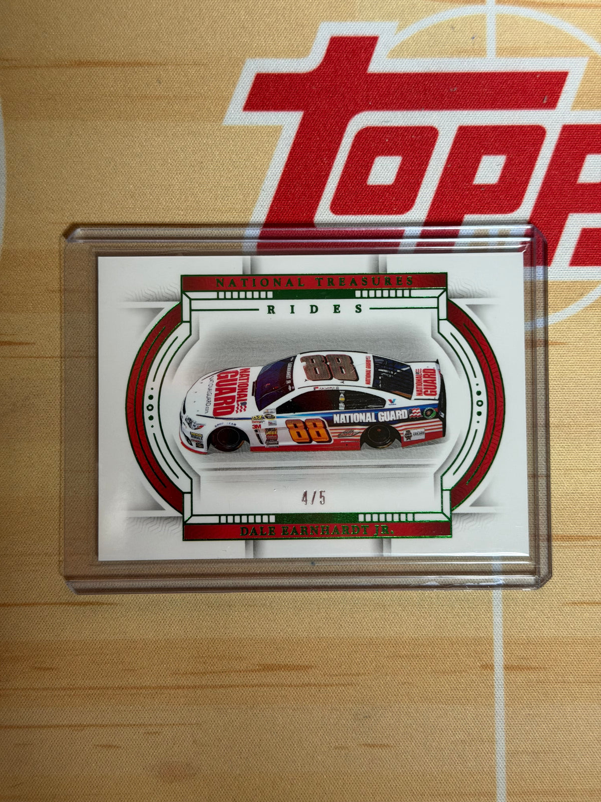 24 NATIONAL TREASURES RACING DALE EARNHARDT JR. RIDES GREEN 4/5