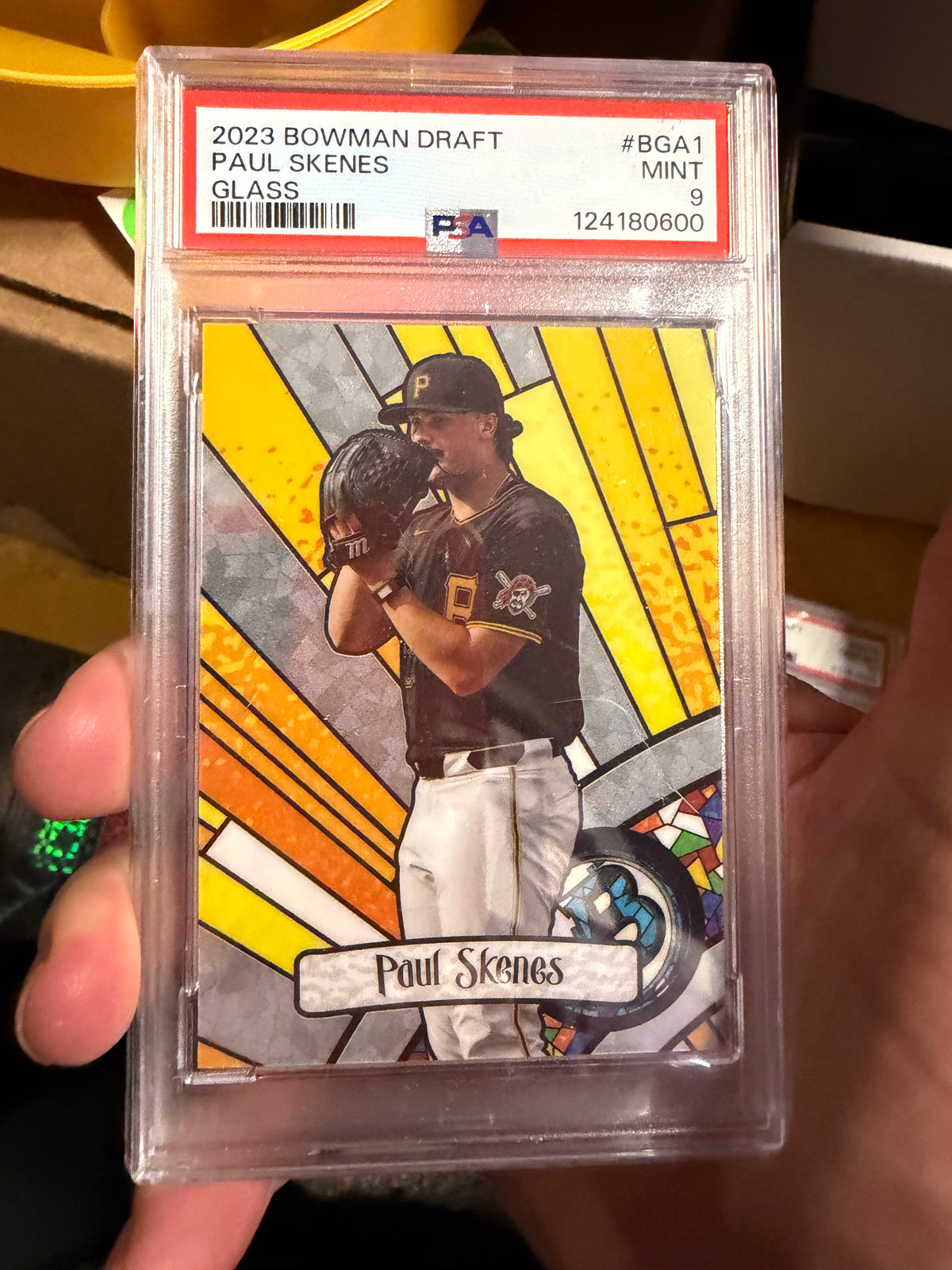 23 BOWMAN DRAFT PAUL SKENES GLASS PSA 9