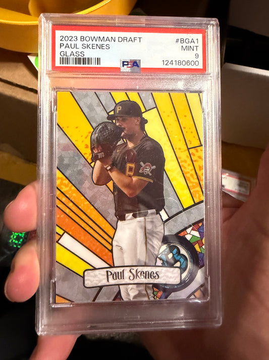 23 BOWMAN DRAFT PAUL SKENES GLASS PSA 9