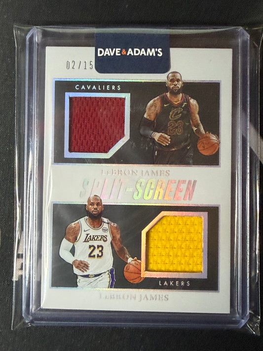 24-25 PANINI NOIR SPLIT SCREEN LEBRON JAMES LAKERS / CAVALIERS /15