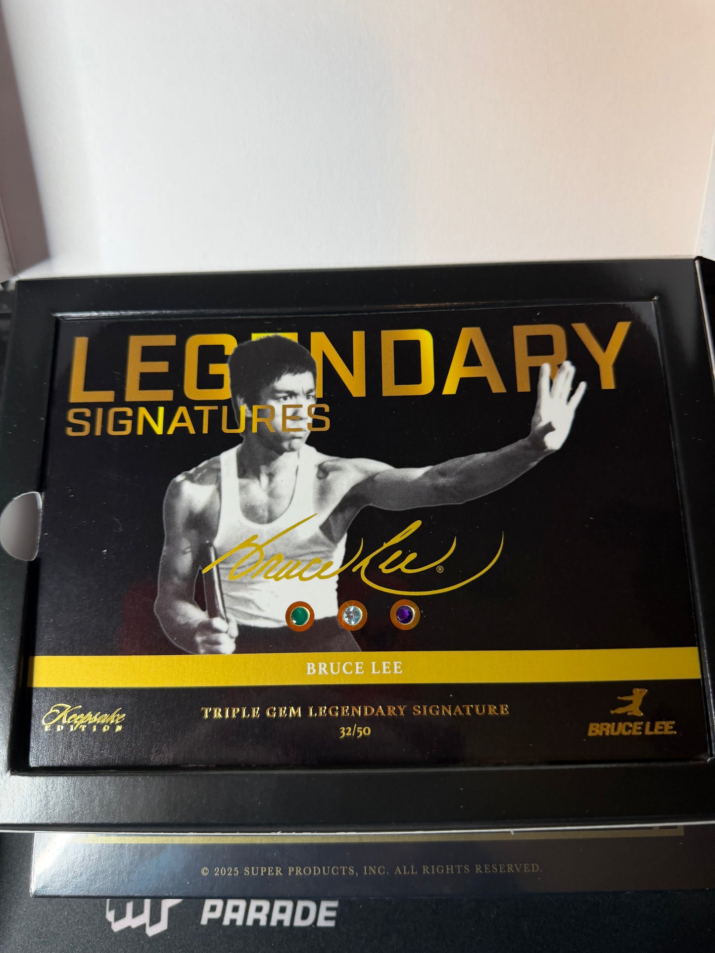 2024 BRUCE LEE 50TH ANNIVERSARY KEEPSAKE SERIES 2 JUMBO 5X7 RELIC