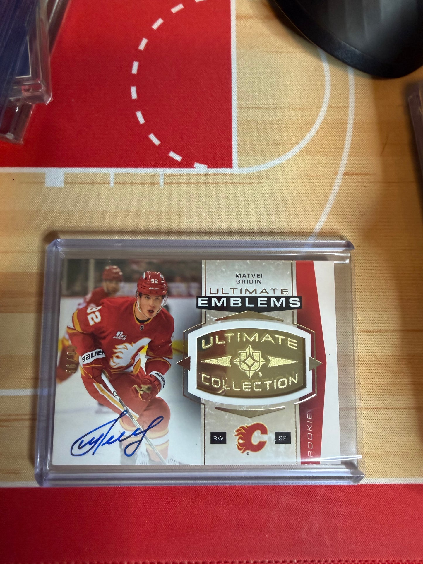 25-26 UD ULTIMATE RC EMBLEMS MATVEI GRIDIN 56/99