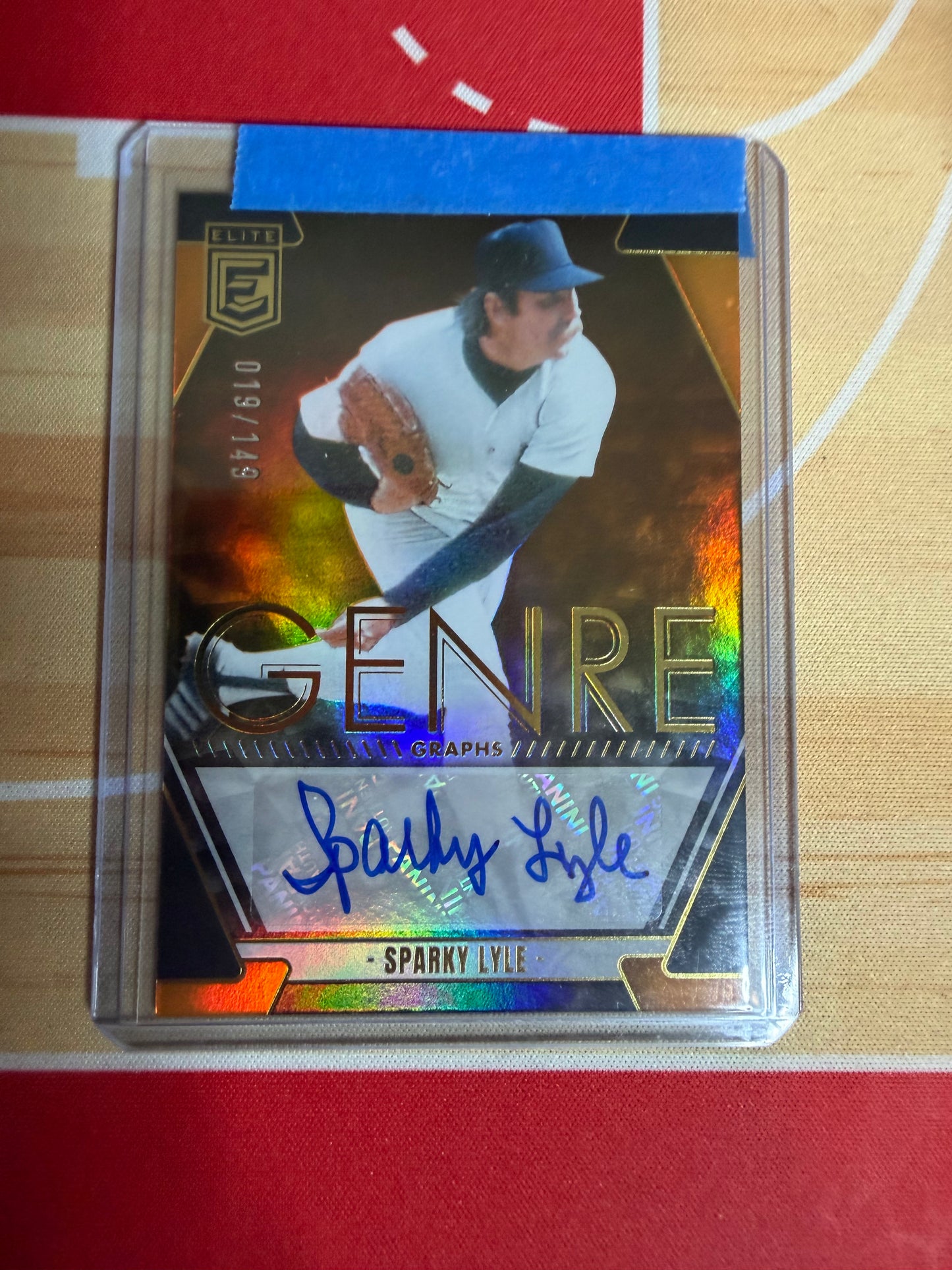 26 DONRUSS ELITE SPARKY LYLE GENRE AUTO 019/149