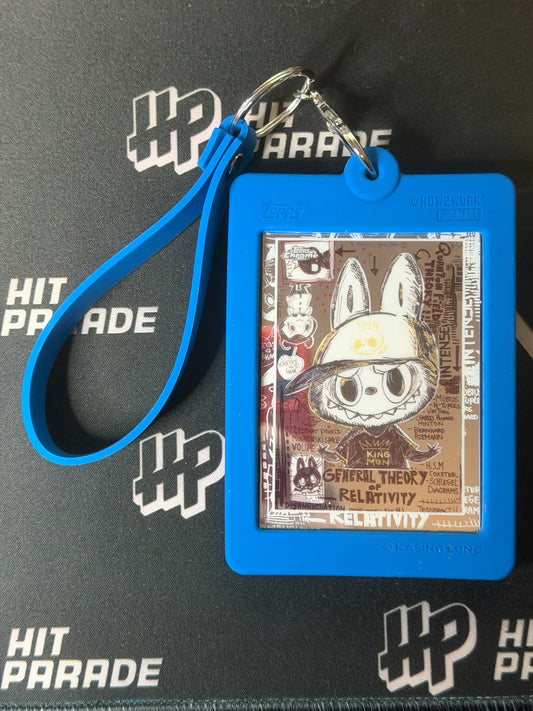 LABUBU ONE TOUCH MAGNETIC KEY RING - BLUE