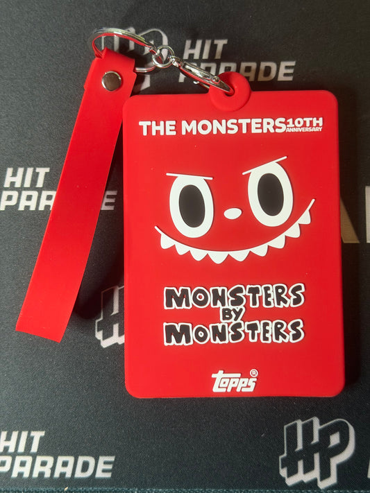 LABUBU ONE TOUCH MAGNETIC KEY RING - RED