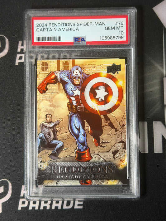 2024 RENDITIONS SPIDER-MAN CAPTAIN AMERICA #79 PSA 10