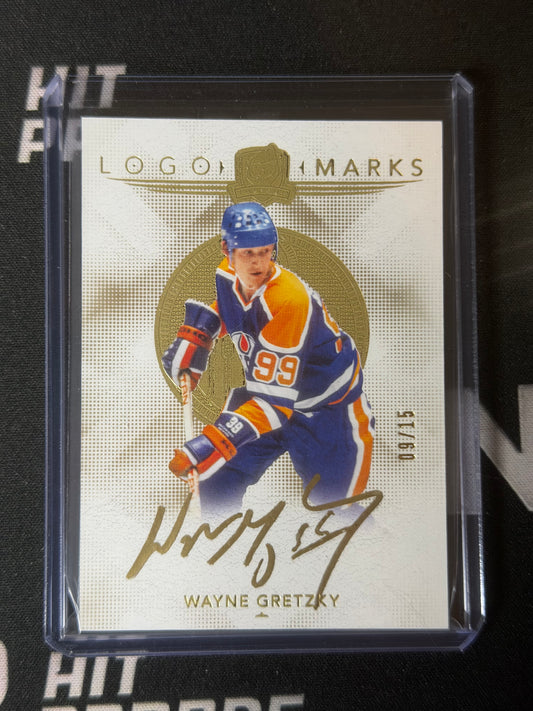 24-25 UD CUP LOGO MARKS | WAYNE GRETZKY AUTOGRAPH 09/15