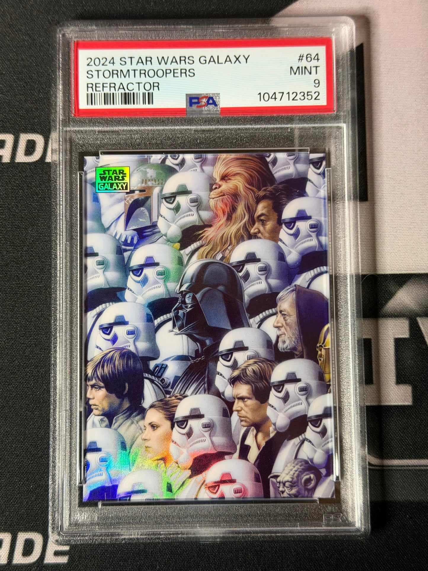 2024 STAR WARS GALAXY STORMTROOPERS REFRACTOR PSA 9