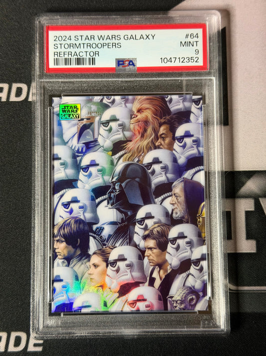 2024 STAR WARS GALAXY STORMTROOPERS REFRACTOR PSA 9