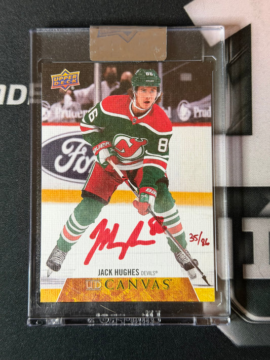 20-21 UD CLEAR CUT AUTO JACK HUGHES RED INK 35/86