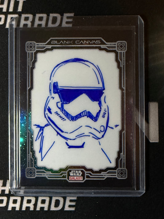 25 STAR WARS GALAXY BLANK CANVAS SKETCH CARD SCOTT ZENTENO 1/1