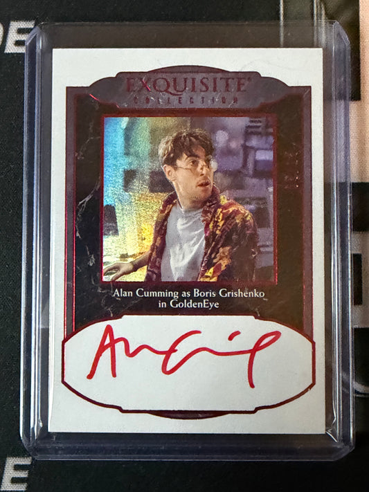 24 UD 007 JAMES BOND BLACK DIAMOND ALAN CUMMING RED AUTO 05/15