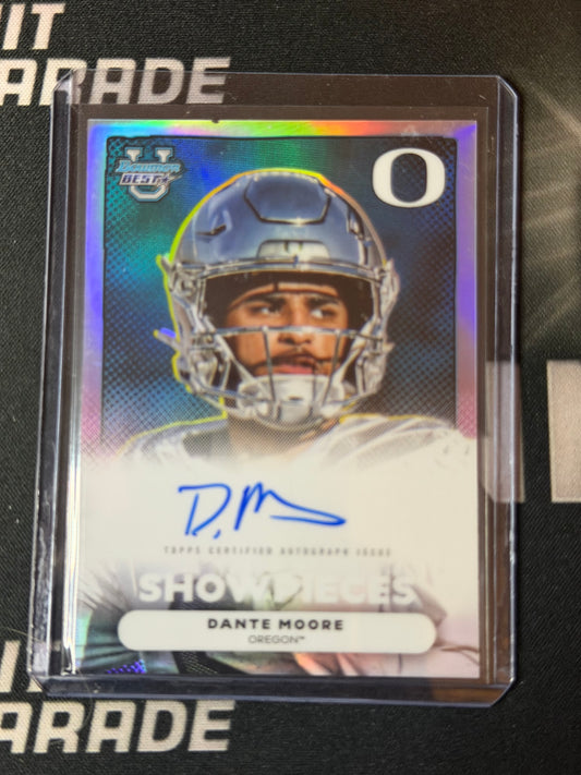 25 BOWMAN BEST U FOOTBALL SHOWPIECES VARIATION AUTO DANTE MOORE