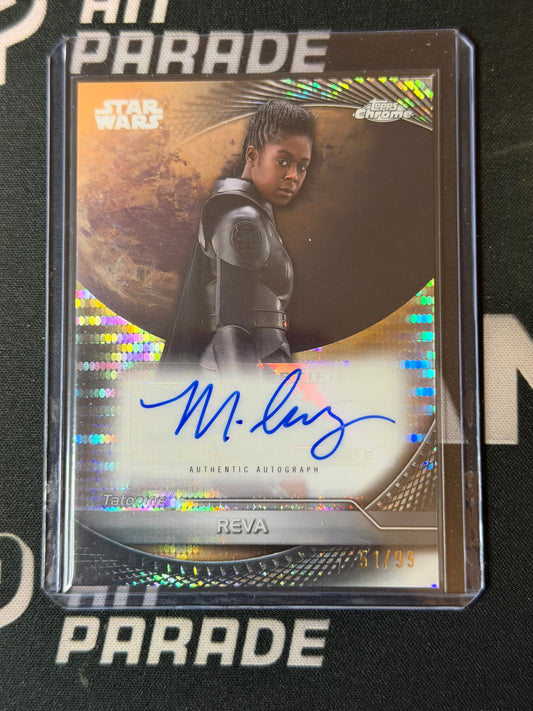 25 TOPPS CHROME STAR WARS HYPERSPACE PULSAR MOSES INGRAM AUTO SP 51/99