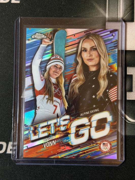 2026 TOPPS CHROME OLYMPICS LET'S GO LINDSEY VONN
