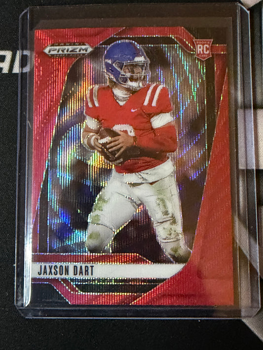 25 PRIZM DRAFT PICKS RED WAVE JAXSON DART RC