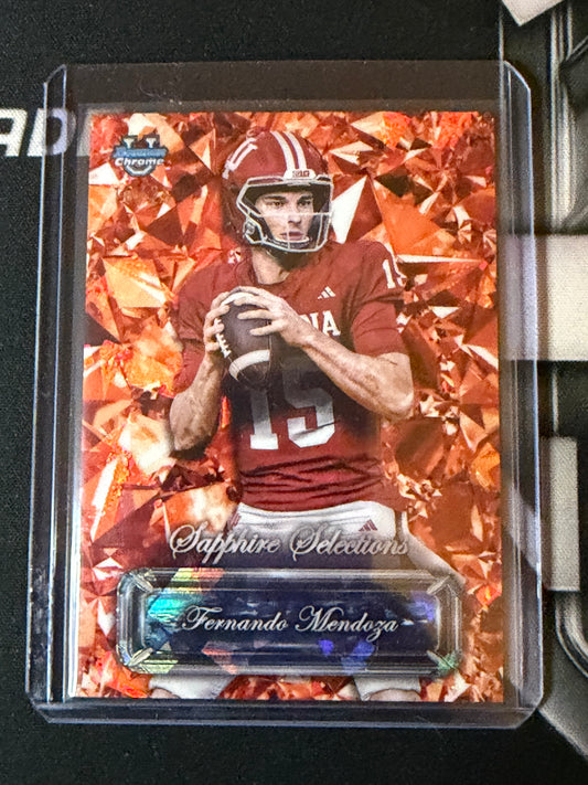 25 BOWMAN U CHROME SAPPHIRE | SAPPHIRE SELECTIONS RED - FERNANDO MENDOZA 18/25