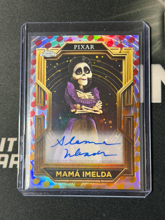 25 TOPPS PIXAR GOLD MAMÁ IMELDA RED ETCH REFRACTOR 65/99