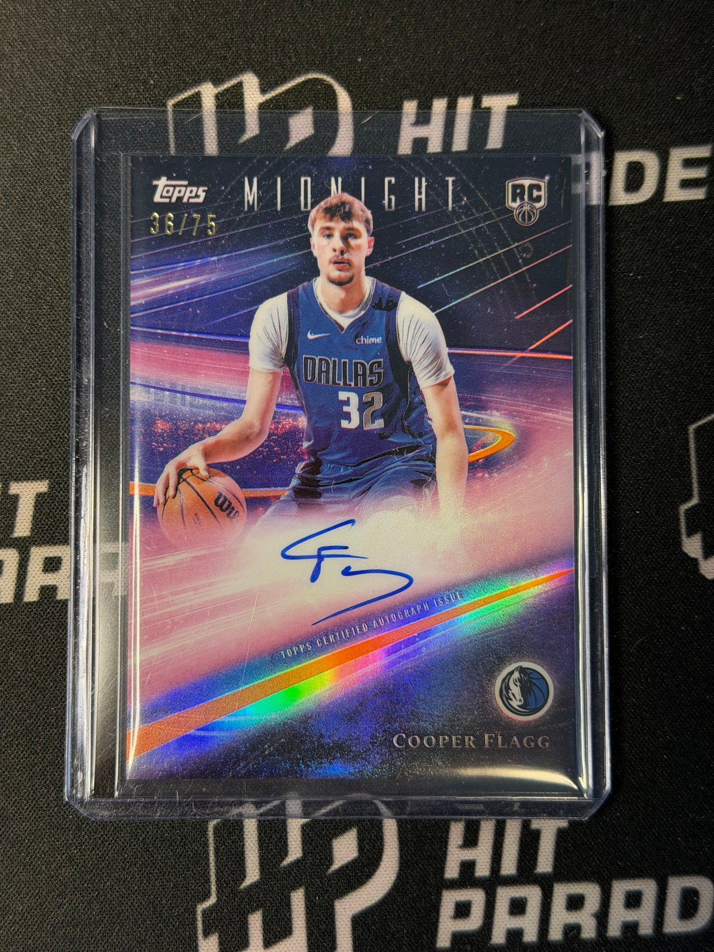 25-26 TOPPS MIDNIGHT COOPER FLAGG ROOKIE HORIZON SIGNATURES DUSK AUTO 36/75