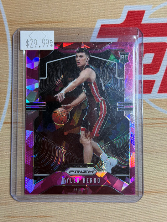 19-20 PRIZM TYLER HERRO PURPLE CRACKED ICE PRIZM RC