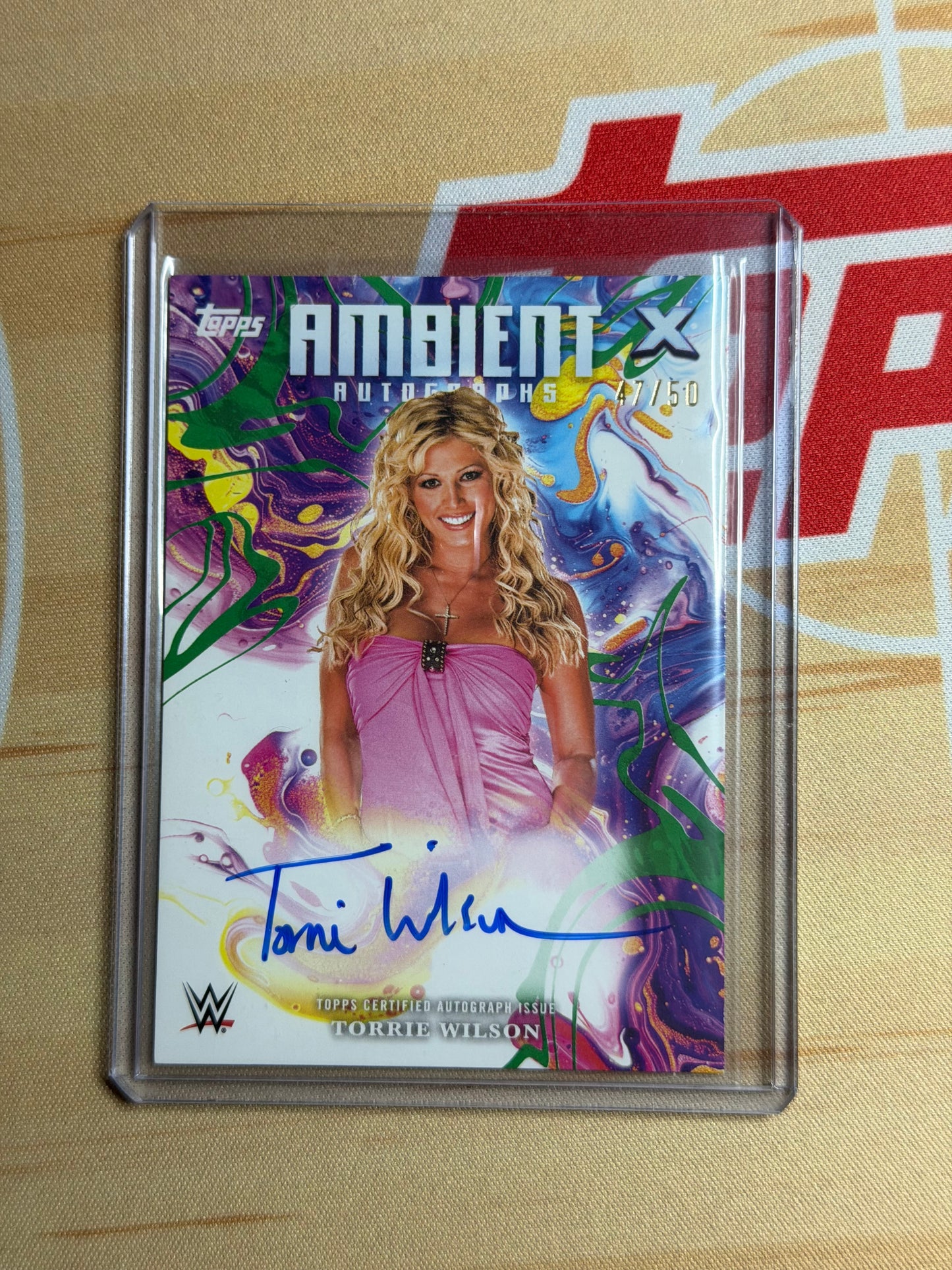 25 TOPPS WWE EXALTED TORRIE WILSON 47/50