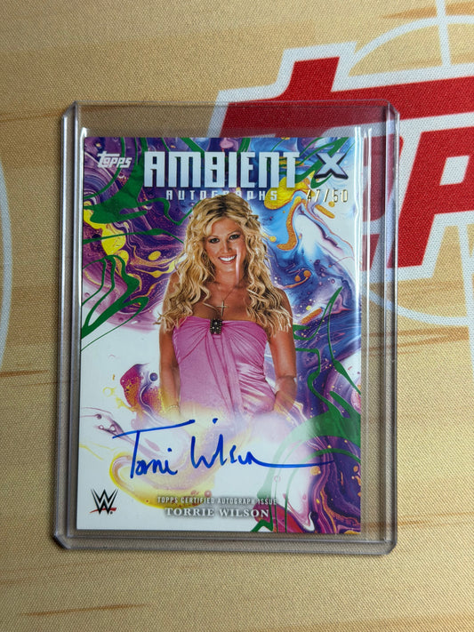 25 TOPPS WWE EXALTED TORRIE WILSON 47/50