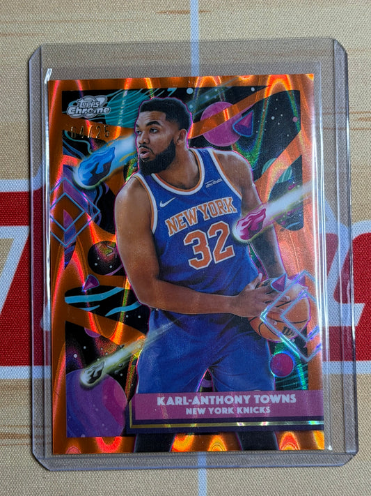25-26 TOPPS COSMIC CHROME KARL-ANTHONY TOWNS #167 LUNAR REFRACTOR 04/25