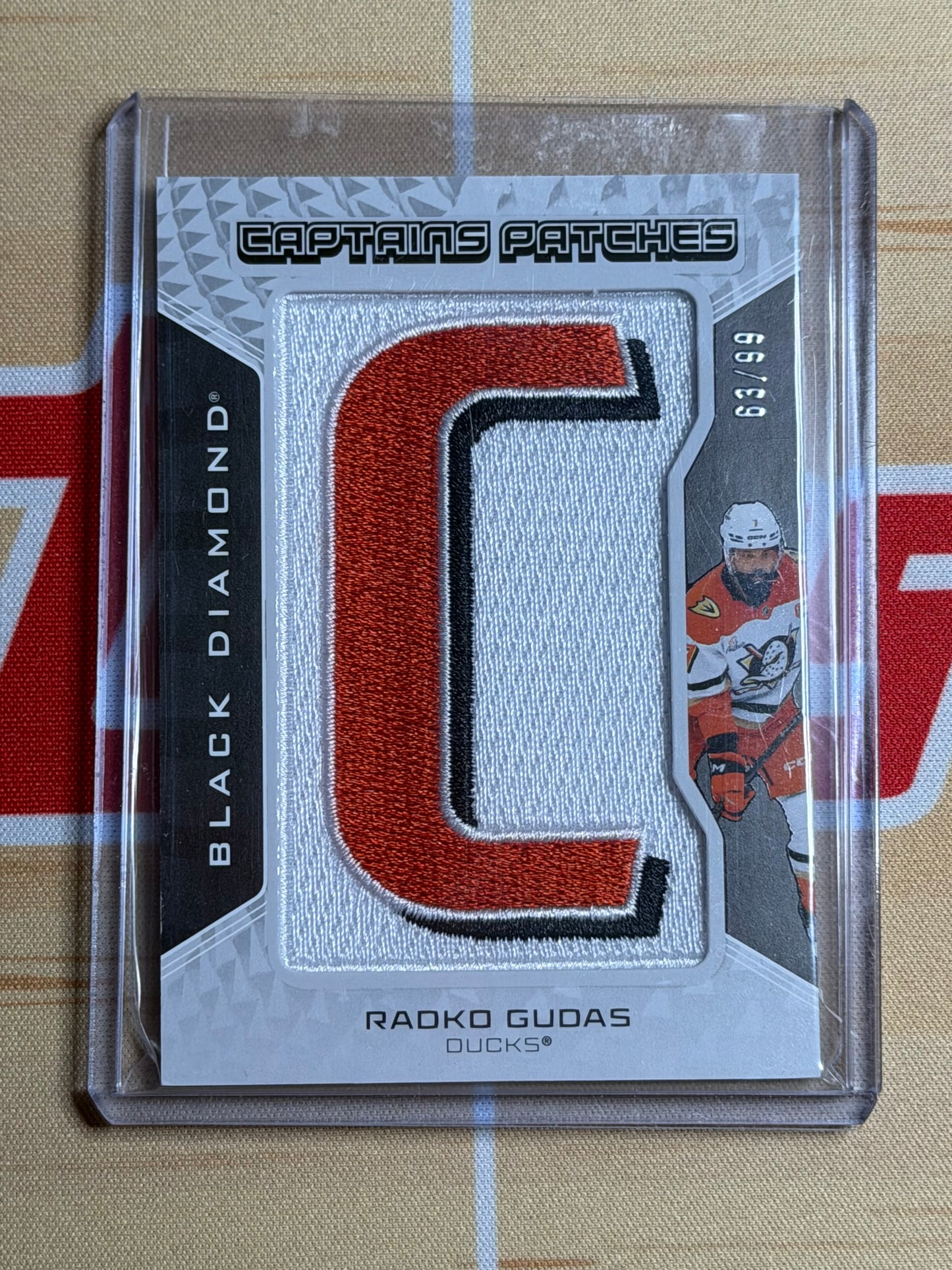 25-26 UD BLACK DIAMOND CAPTAINS PATCHES RADKO GUDAS 63/99