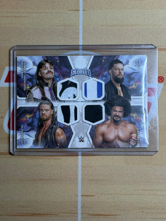 25 WWE EXALTED QUAD PATCH DIRTY DOM | JD MCDONAUGH | FINN BALOR | CARLITO