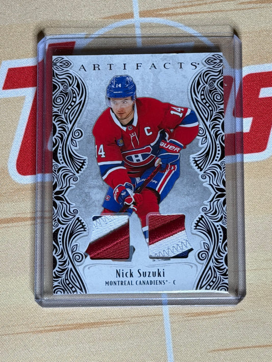25-26 UD ARTIFACTS PURPLE MATERIALS 13/15 NICK SUZUKI